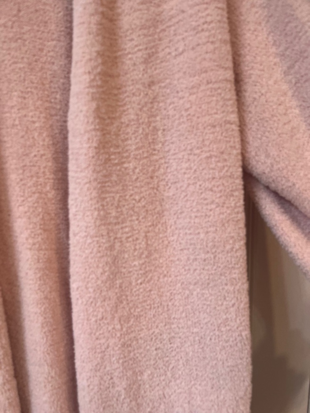 torrid Long Open-Front Chenille bathrobe in Pale Pink - Picture 5 of 5